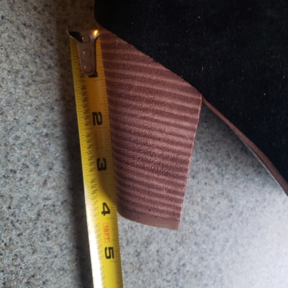 Avon Mark Black Suede Studded Open Toe Ankle Boots- Sz 9 - Picture 13 of 15